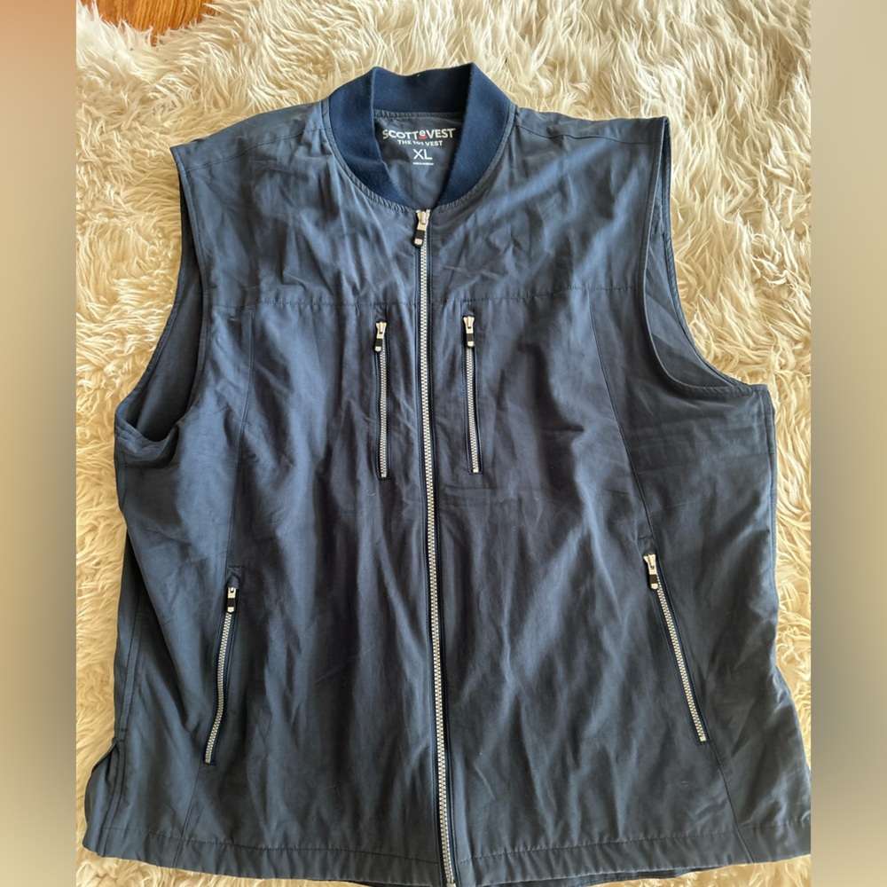 Men’s Scottevest The 101 Vest Blue sz XL - Picture 9 of 9